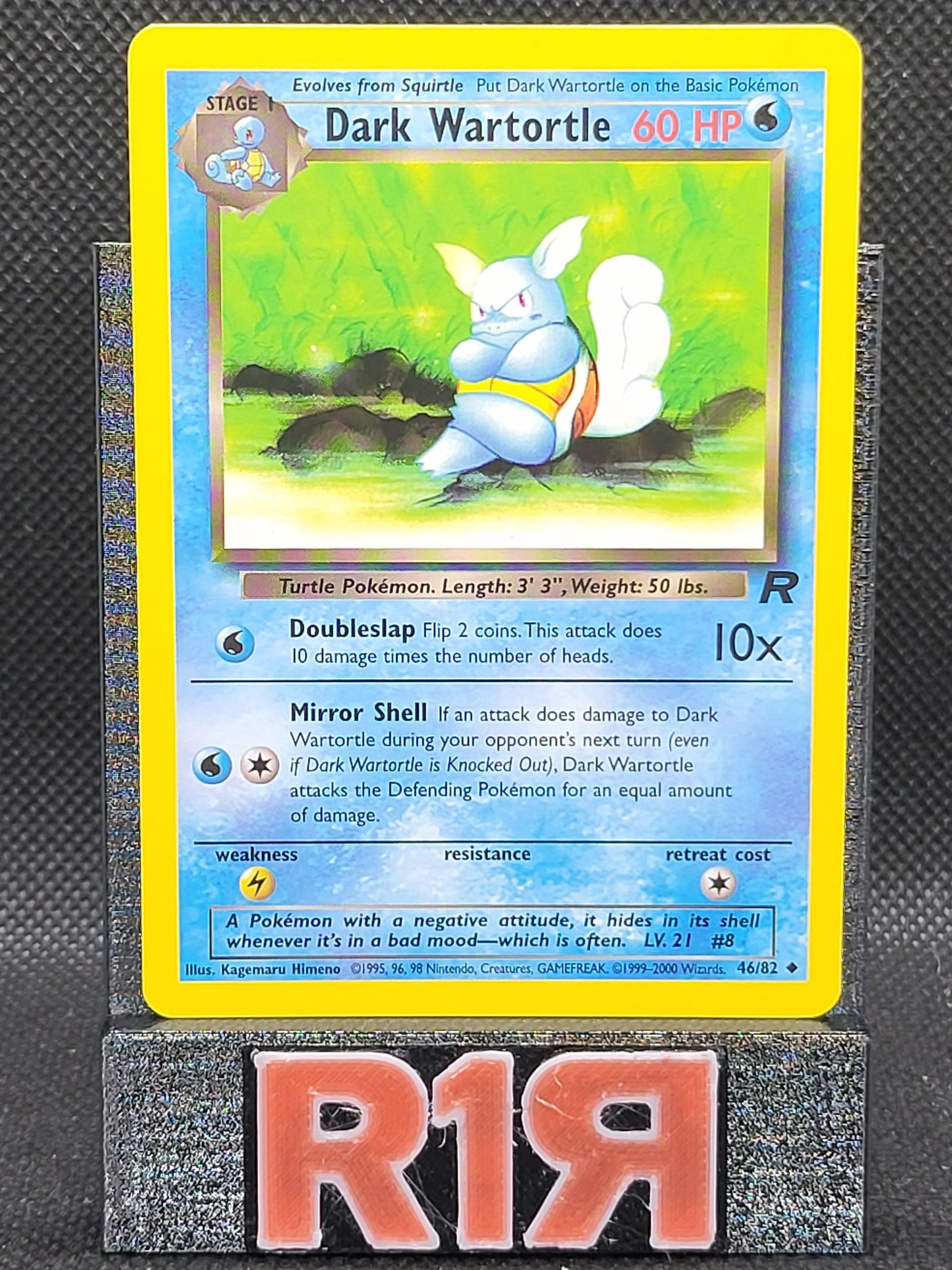 Pokémon trading card featuring Dark Wartortle