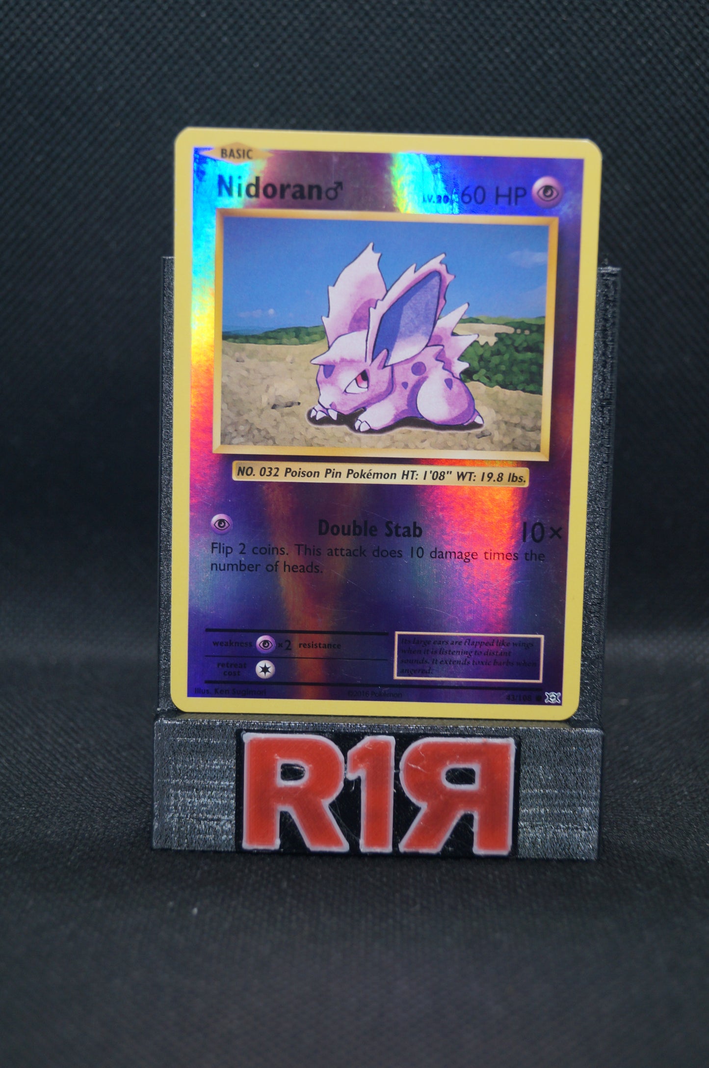 Nidoran 43/108 Evolutions Reverse Holo