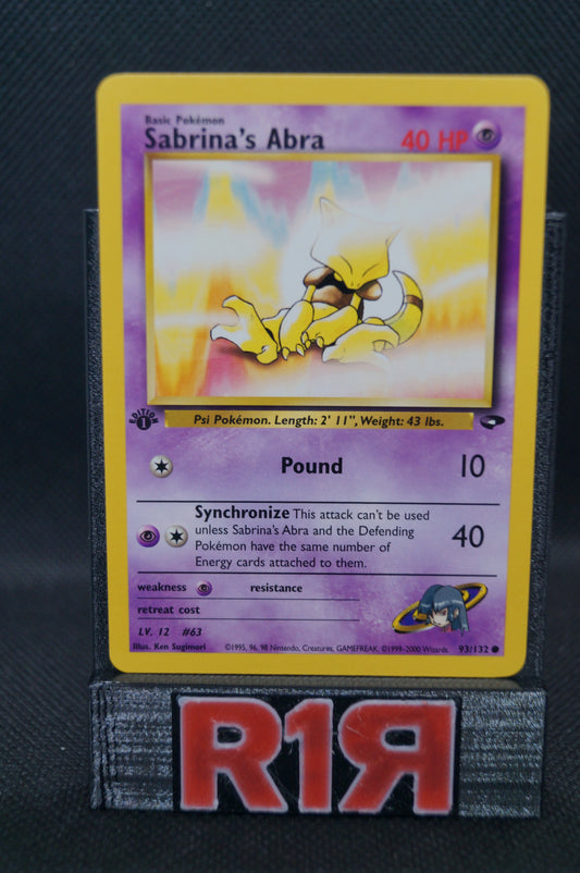 Sabrina's Abra 93/132 Gym Challenge 1st Edition