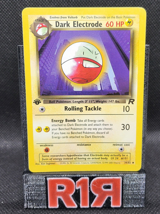 Dark Electrode 34/82 Team Rocket 1st Edition